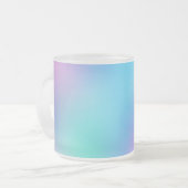Holografische Pasteldroom Matglas Koffiemok (Voorkant links)