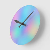 Holografische Pasteldroom Ronde Klok (Hoek)