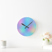 Holografische Pasteldroom Ronde Klok (Huis)