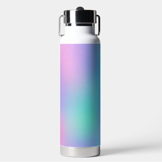 Holografische Pasteldroom Waterfles (Voorkant)