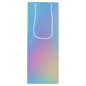Holografische Pasteldroom Wijn Cadeautas (Voorkant)
