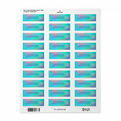 Holografische Pastels | Monogram Terugadres Etiket (Full Sheet)