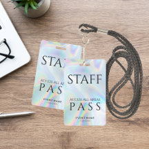 Holografische Personeel All Access Pass-evenement