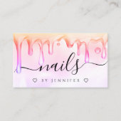 Holografische Poolse driften nagelen Kunstmatige Q Visitekaartje (Voorkant)