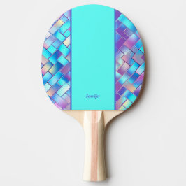 Holografische print pingpongbat met naam tafeltennisbatje