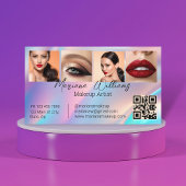 Holografische QR-code Make-up Artist 4 foto's Beau Visitekaartje