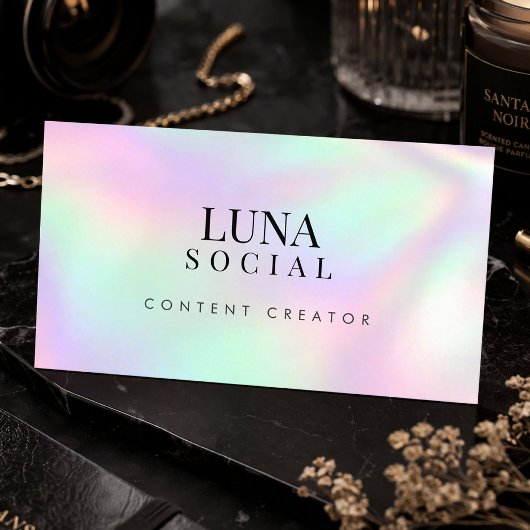 Holografische QR-code Makers van sociale media con Visitekaartje