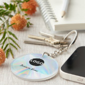 Holografische QR Code Sleutelhanger – Aangepaste L (Voorkant Rechts)