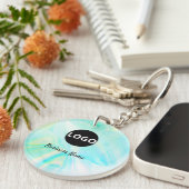 Holografische QR Code Sleutelhanger – Aangepaste L (Voorkant Rechts)