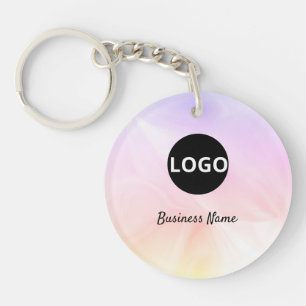 Holografische QR Code Sleutelhanger – Aangepaste L