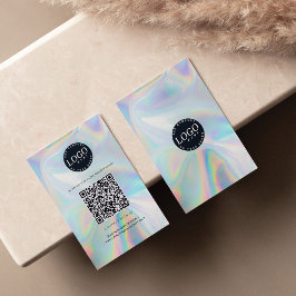 Holografische QR-code Sociale media Website Visitekaartje