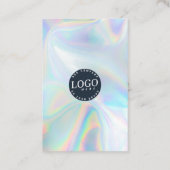 Holografische QR-code Sociale media Website Visitekaartje (Achterkant)