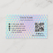 Holografische QR-code Wimpertechnicus Visitekaartje (Achterkant)