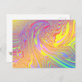 Holografische regenboog Abstract Briefkaart (Voorkant / Achterkant)