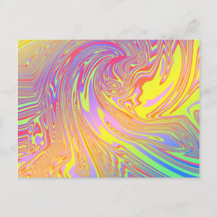 Holografische regenboog Abstract Briefkaart