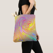 Holografische regenboog Abstract Tote Bag (Dichtbij)
