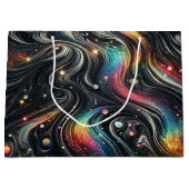 Holografische Regenboog Glitter 70s Galactisch Cre Groot Cadeauzakje (Voorkant)