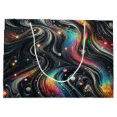 Holografische Regenboog Glitter 70s Galactisch Cre Groot Cadeauzakje (Achterkant)