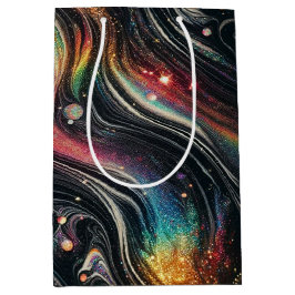 Holografische Regenboog Glitter 70s Galactisch Cre Medium Cadeauzakje