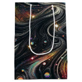 Holografische Regenboog Glitter 70s Galactisch Cre Medium Cadeauzakje (Achterkant)