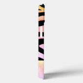 Holografische Regenboog Zebraprint Persoonlijk Case-Mate iPhone Case (Achterkant / Rechts)