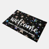 Holografische regenboogsterren Leerschool Deurmat (Schuin)