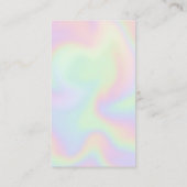 Holografische reinigingsservice met vacuümreiniger contactkaartje (Achterkant)