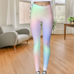 Holografische roze paarse munt leggings<br><div class="desc">Holografische,  roze,  paarse en mintgroene pastels.</div>