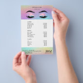 Holografische Salon Prijslijst Menu (Hand)