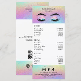 Holografische Salon Prijslijst Menu