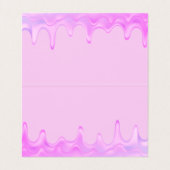 Holografische schijven Cake Bakery Makeup Girly Visitekaartje (Binnenkant ongevouwen)