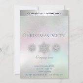 Holografische sneeuwvlokken in het bedrijfsleven kaart (Voorkant)