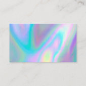 Holografische sociale media Salon Dank u Visitekaartje (Achterkant)