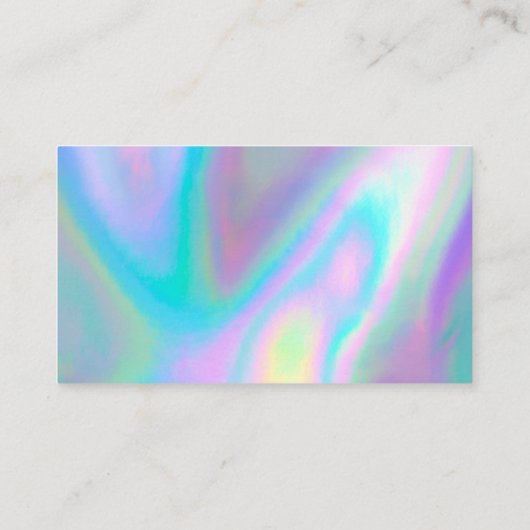 Holografische sociale media Salon Dank u Visitekaartje (Achterkant)