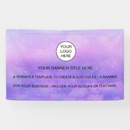 Holografische Sparkle Opal Iridescent business tek Spandoek