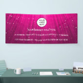 Holografische Sparkle Opal Iridescent business tek Spandoek (Beurs)