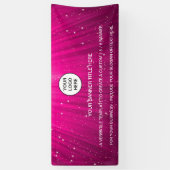 Holografische Sparkle Opal Iridescent business tek Spandoek (Verticaal)