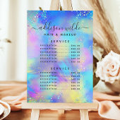 Holografische Sparkle Opal Iridiserende Service Pr Menu