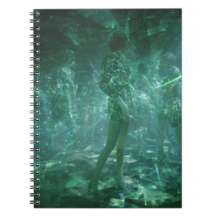 Holografische Spiegeldoolhof Mode Notitieboek