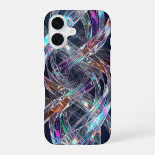 Holografische Spiraal iPhone Hoes 16 Hoesje