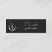 Holografische Spirituele kristallen Mystic Black Mini Visitekaartje (Voorkant)