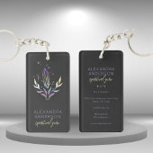 Holografische Spirituele kristallen Mystic Black Sleutelhanger