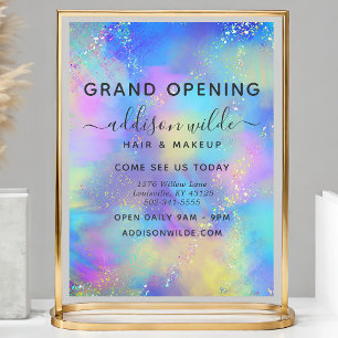 Holografische Sprankelende Opal Iridiserende Zakel Flyer