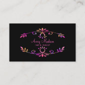 Holografische stijl kleurrijk modern visitekaartje (Voorkant)