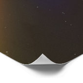 Holografische Stofgloed: Abstracte retro overlay Poster (Hoek)