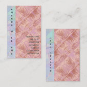 Holografische textuur achtergrond visitekaartje (Voorkant / Achterkant)