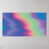 Holografische textuur met kleurrijke vlekken. Psyc Poster (Voorkant)