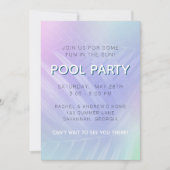 Holografische Tropische Leaves Pool Kaart (Voorkant)