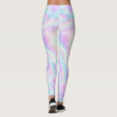 Holografische Unicorn Galaxy Print Leggings (Achterkant)