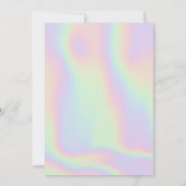 Holografische verjaardagsmaskerade kaart (Achterkant)
